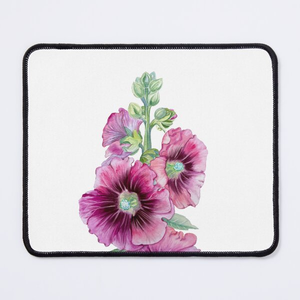 Item preview, Pink Mallow – Watercolour Botanical Illustration designed and sold by lippostcard.