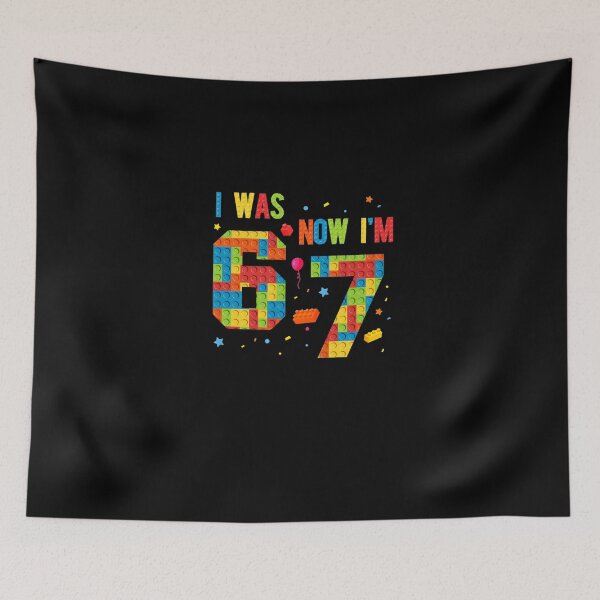 Item preview, Meme Six Seven Boys Building Birthday I was 6 Now I'm 7 designed and sold by Juansustait.