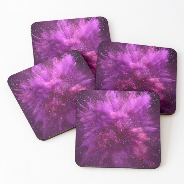 Item preview, Purple Powder Explosion Abstract Energy Art designed and sold by EL-Lebedenko.