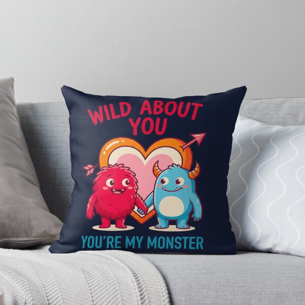 Item preview, Wild About You Valentine Monster Cute Couple designed and sold by WAMTEES.