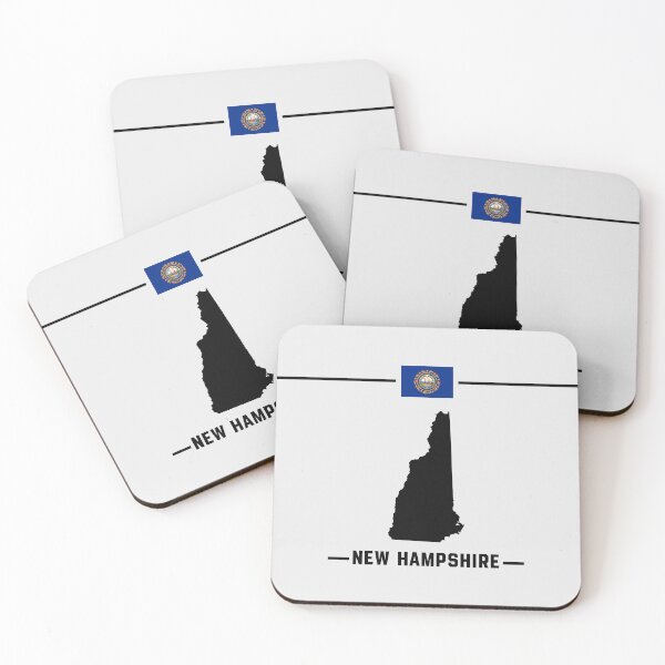 Item preview, New Hampshire State Silhouette - Live Free or Die Pride designed and sold by mashmosh.
