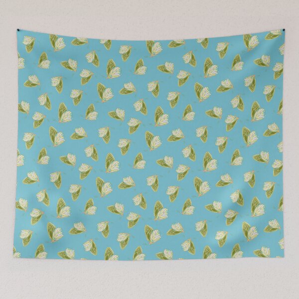 Item preview, Dreamy Pastel Side View Butterfly - Senja Wings RR18 Blue designed and sold by HueyDesign.