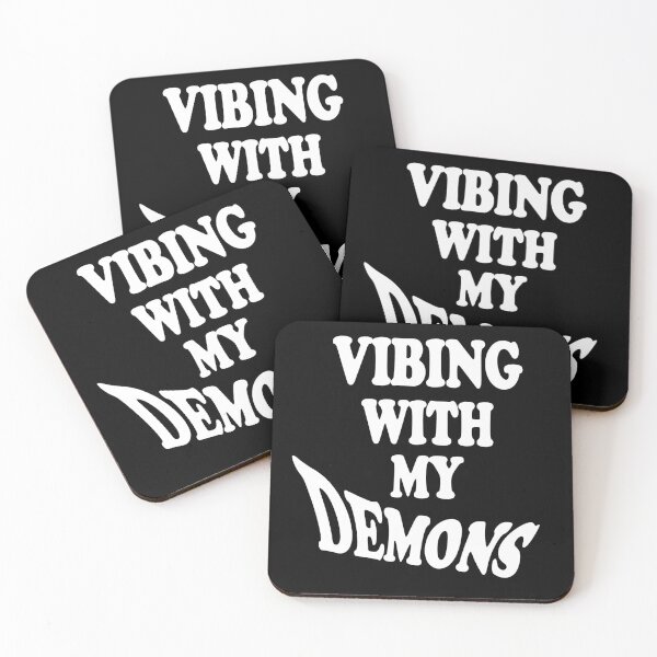 Item preview, Vibing With My Demons designed and sold by TheInkRaven.