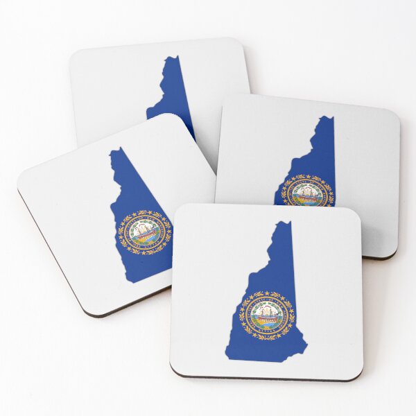 Item preview, New Hampshire State Flag Map - Granite State Pride designed and sold by mashmosh.