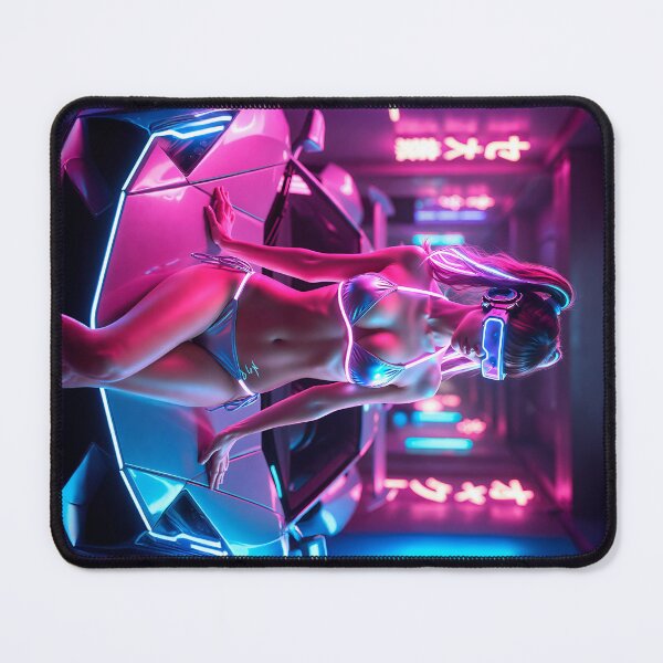 Item preview, Sexy Cyber VR Girl Bikini Model in Neon Tech Scene designed and sold by Nico Simon Princely.