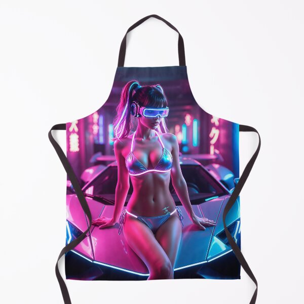 Item preview, Sexy Cyber VR Girl Bikini Model in Neon Tech Scene designed and sold by Nico Simon Princely.