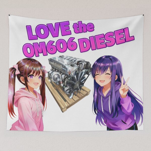 Item preview, Super Diesel OM606 Custom Engine & Anime Girls designed and sold by AKIHABARAMOTORS.