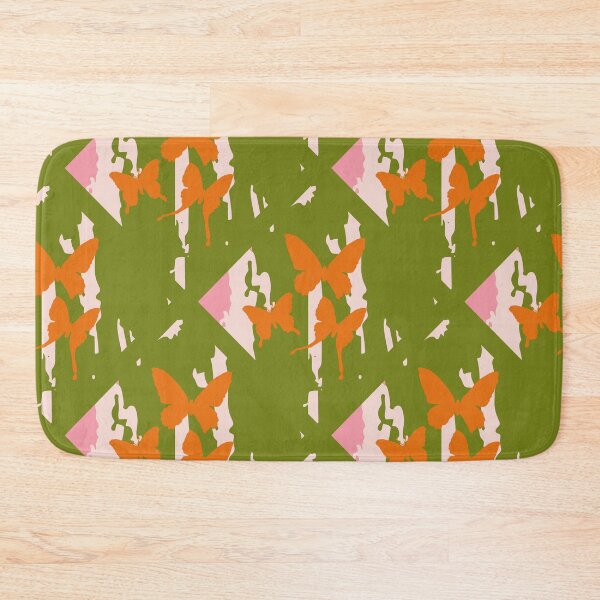 Item preview, Artistic Butterfly Grid - Flutter Blocks RR20 Green designed and sold by HueyDesign.