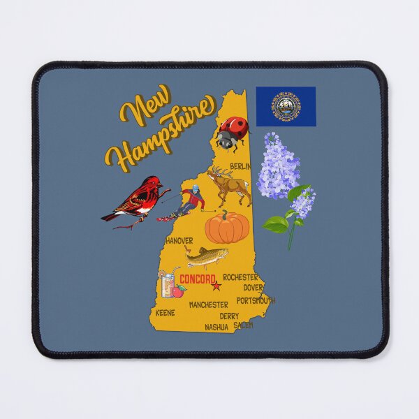 Item preview, New Hampshire State Pride, Symbols, Nature & Cities Graphic designed and sold by mashmosh.