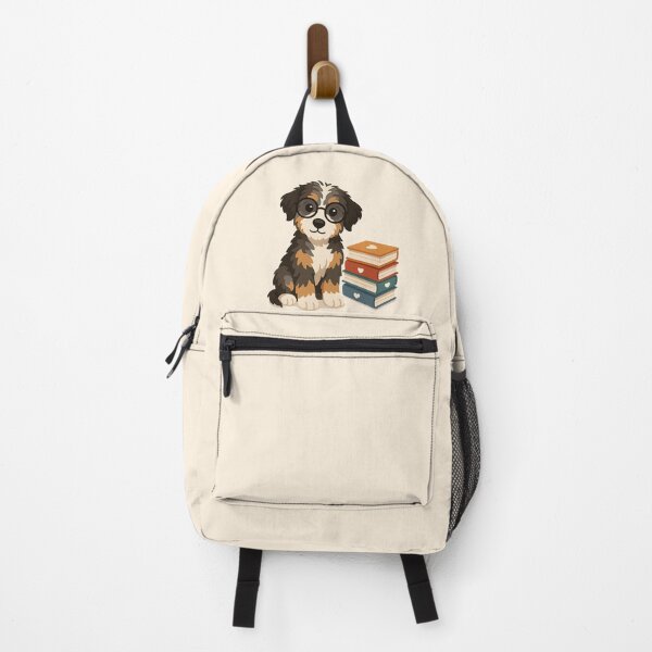 Item preview, Smarty Paws - Cute Aussie Doodle with Glasses & Books designed and sold by Balasan.