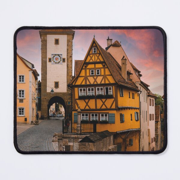 Item preview, Rothenburg Plönlein – Romantic half-timbered houses at sunset designed and sold by Mauswohn.