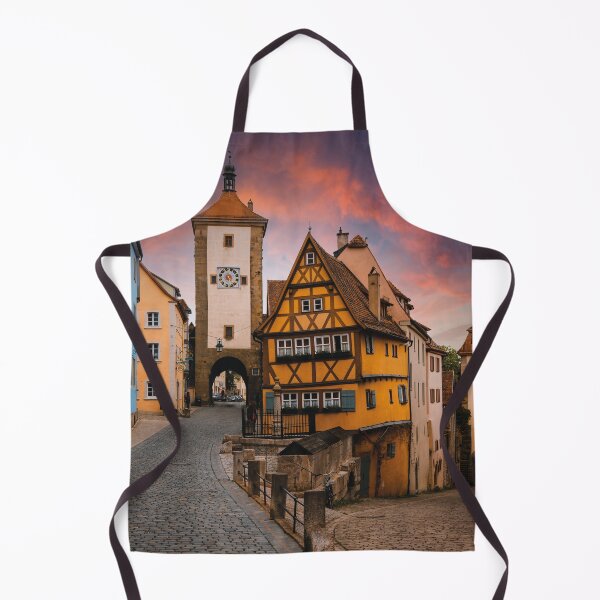 Item preview, Rothenburg Plönlein – Romantic half-timbered houses at sunset designed and sold by Mauswohn.