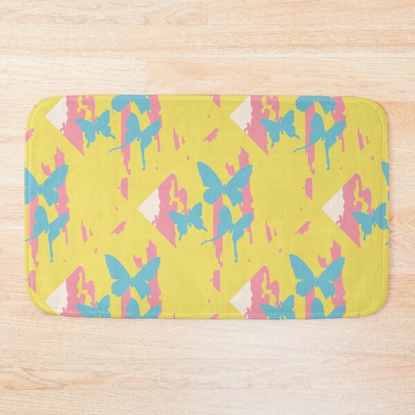 Item preview, Artistic Butterfly Grid - Flutter Blocks RR21 Yellow designed and sold by HueyDesign.