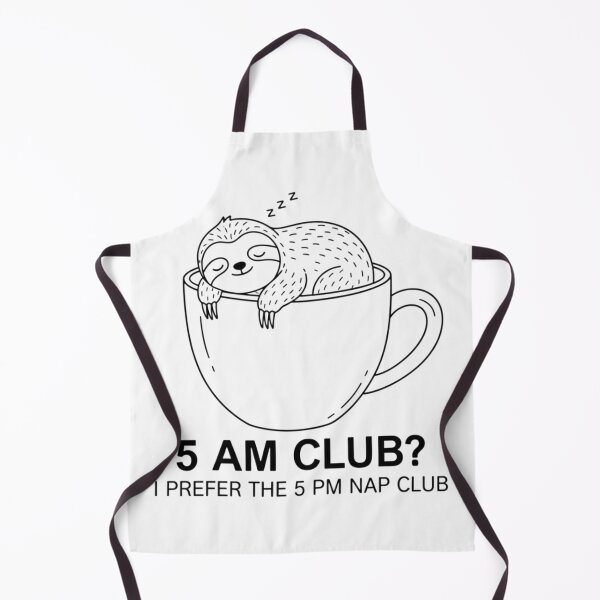 Item preview, Funny Sloth 5 PM Nap Club - Anti Morning Routine designed and sold by fethallah drissi.