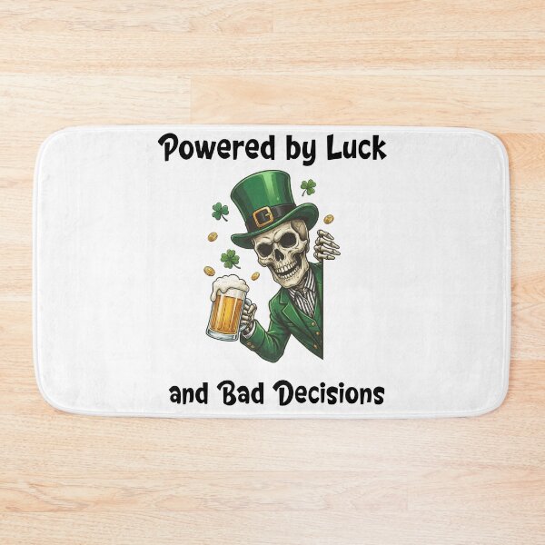 Item preview, Bad Decisions Skeleton Leprechaun Drinking St. Patrick's Day designed and sold by jakaun.