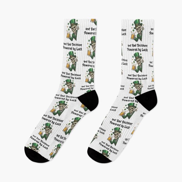 Item preview, Bad Decisions Skeleton Leprechaun Drinking St. Patrick's Day designed and sold by jakaun.