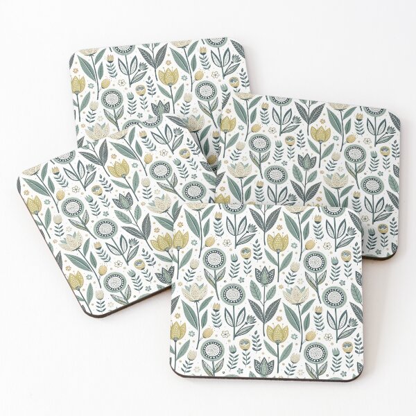 Item preview, Nordic Spring Flower Symbols | Scandinavian Folk designed and sold by Shuga-Design.
