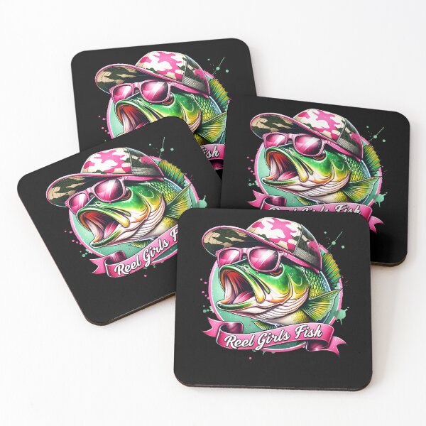 Item preview, Reel Vintage Girls Fish Lady Fishing Fisher Bass Fisherwoman designed and sold by jakaun.