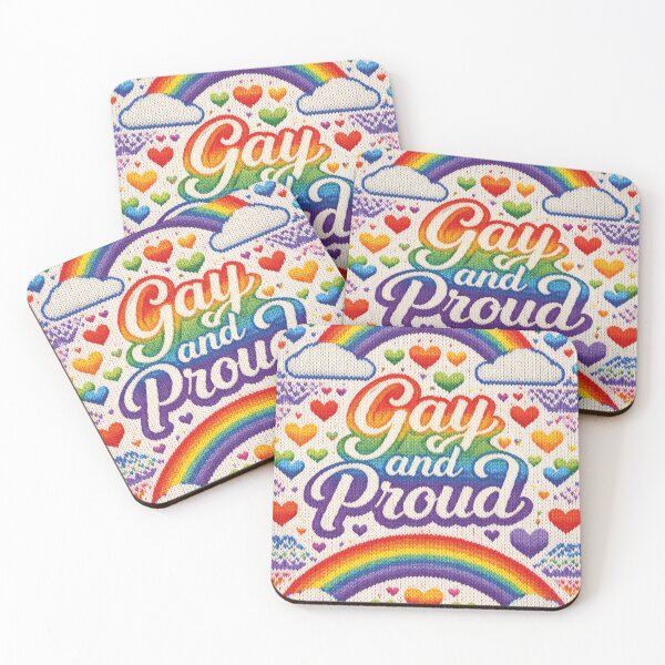 Item preview, Gay and Proud Pride – Colorful knitting pattern with rainbow designed and sold by Mauswohn.