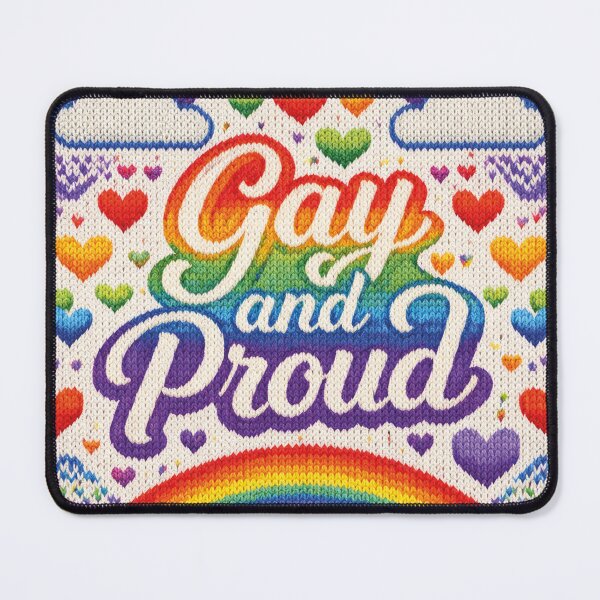 Item preview, Gay and Proud Pride – Colorful knitting pattern with rainbow designed and sold by Mauswohn.