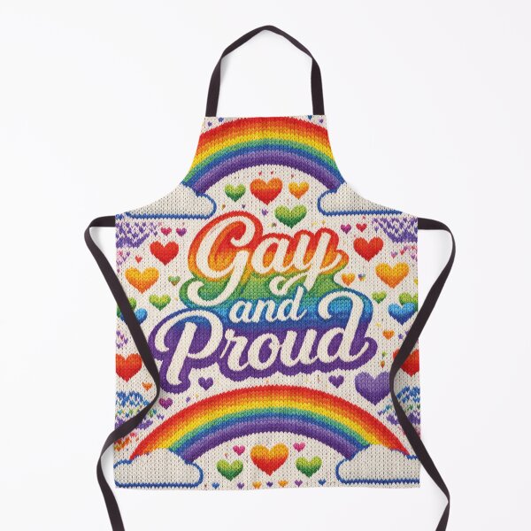Item preview, Gay and Proud Pride – Colorful knitting pattern with rainbow designed and sold by Mauswohn.