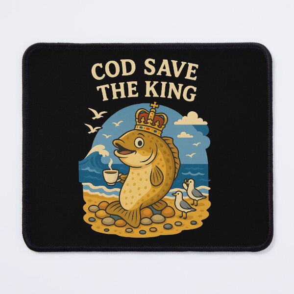 Item preview, Cod Save The King Funny Royal Fish Design. designed and sold by The-T-In-Retro.