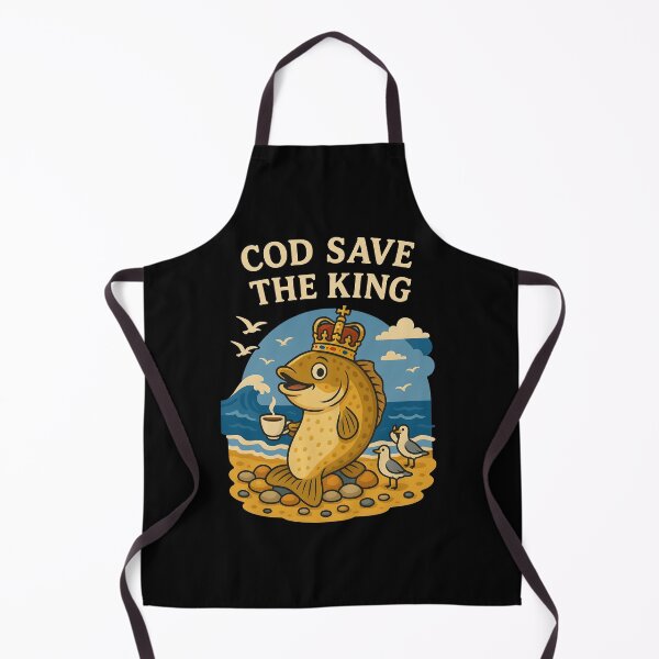 Item preview, Cod Save The King Funny Royal Fish Design. designed and sold by The-T-In-Retro.