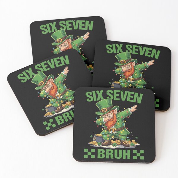 Item preview, Groovy Dabbing Leprechaun Six Seven Bruh St Patricks Day Kid designed and sold by jakaun.