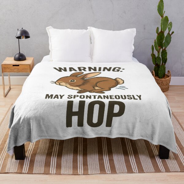 Item preview, Warning: May Spontaneously Hop – Funny Energetic Bunny designed and sold by storelibertys.