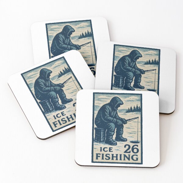 Item preview, Vintage Ice Fishing Funny Lake Fishing Fisherman For Men designed and sold by jakaun.