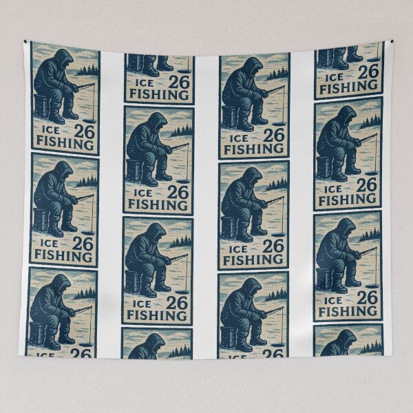 Item preview, Vintage Ice Fishing Funny Lake Fishing Fisherman For Men designed and sold by jakaun.