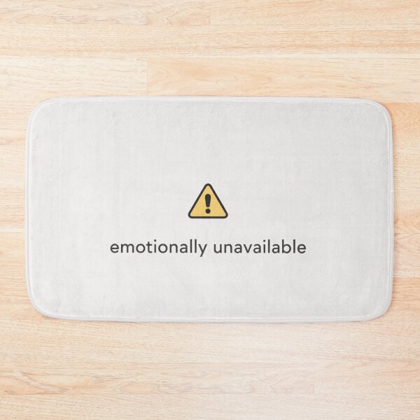 Item preview, Emotionally Unavailable – Modern Minimal Text Design designed and sold by TTStudio.