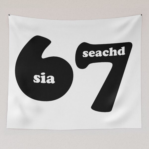 Item preview, 6 7 with Gaelic words for the number 6 sia and 7 seachd designed and sold by Mamaidh Made.