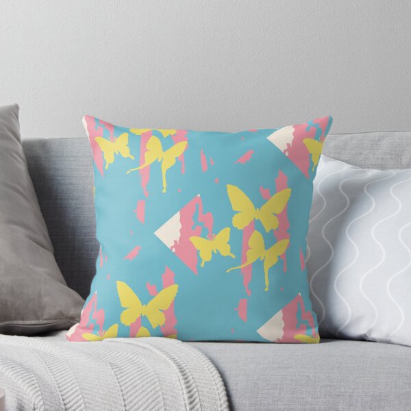 Item preview, Artistic Butterfly Grid - Flutter Blocks RR28 Blue designed and sold by HueyDesign.