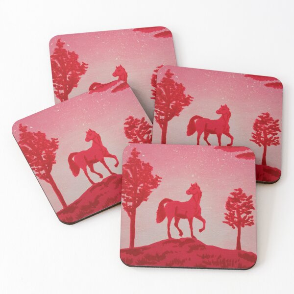 Item preview, Red horse designed and sold by "mariadreamart".