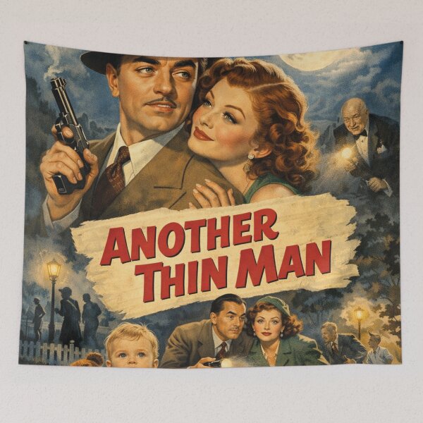 Item preview, Another Thin Man Movie Poster - Vintage Hollywood Crime Art designed and sold by Mauswohn.