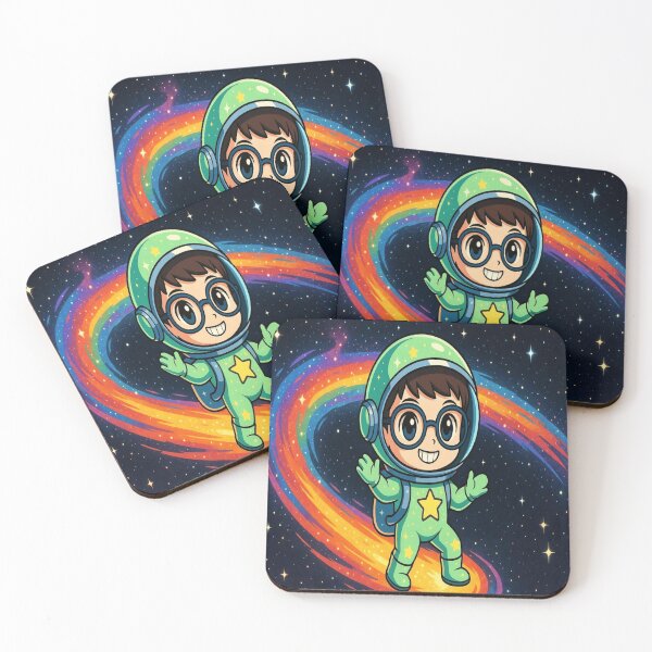 Item preview, Copy of Fluffy brown Hair Astronaut Space Sticker Chibi designed and sold by NovaDigitalArt45.