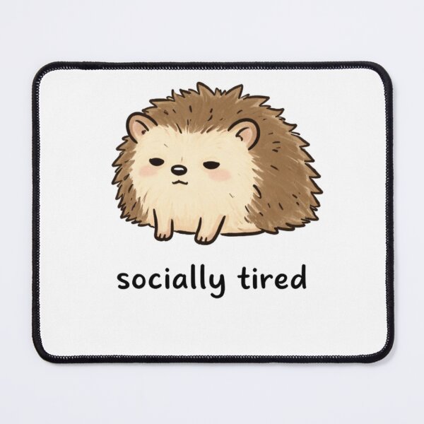 Item preview, Mentally AFK Hedgehog Sticker designed and sold by Przemsi40.