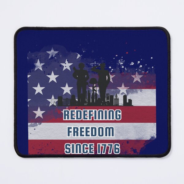 Item preview, Redefining Freedom Since 1776 – Heroes & Skyline Salute, 250 anniversary designed and sold by digitalbitcraft.