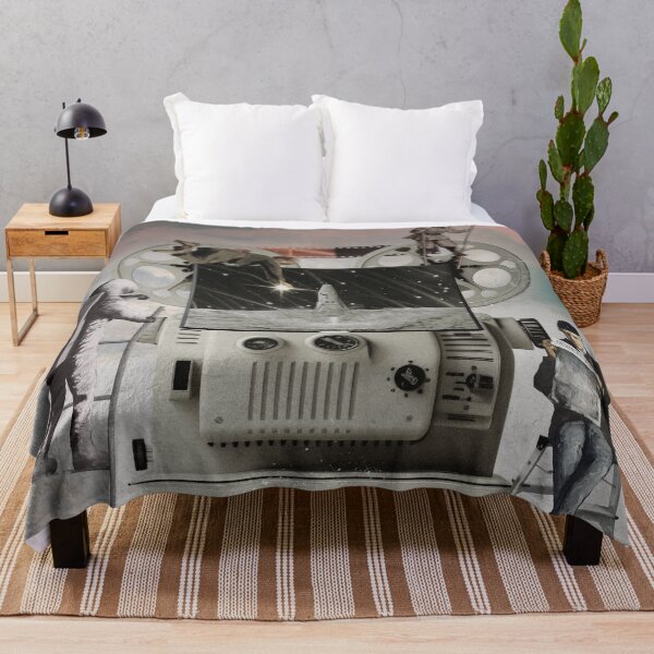 Item preview, Moon Journey Film Projector – Vintage Space Cinema Collage designed and sold by Mauswohn.