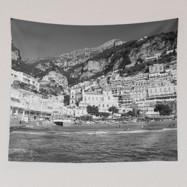 Item preview, Spiaggia di Positano Marina Grande 1 - BW designed and sold by Anita's & Bella's Art.
