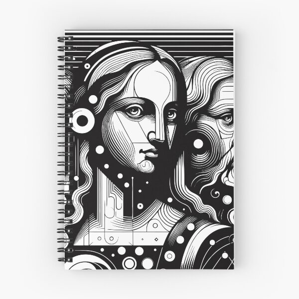 Item preview, Stylized Portrait of Da Vinci, Mona Lisa and other historical Figure designed and sold by 4Seasons.