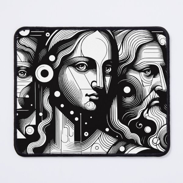 Item preview, Stylized Portrait of Da Vinci, Mona Lisa and other historical Figure designed and sold by 4Seasons.