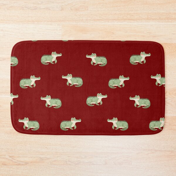 Item preview, Watercolor Crocodiles on Dark Red  designed and sold by KSimpson838.
