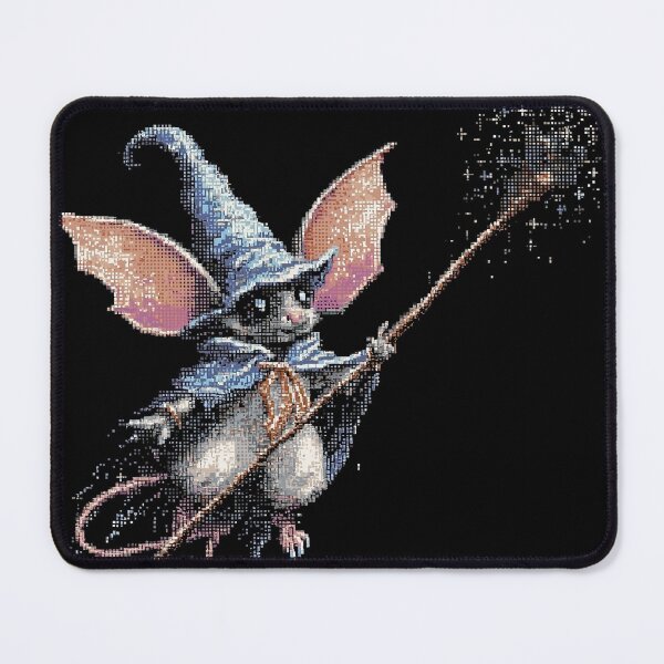Item preview, Cute Bat Wizard Pixel Art designed and sold by Kaos-Bit.
