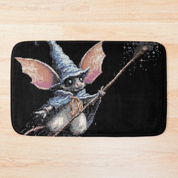 Item preview, Cute Bat Wizard Pixel Art designed and sold by Kaos-Bit.