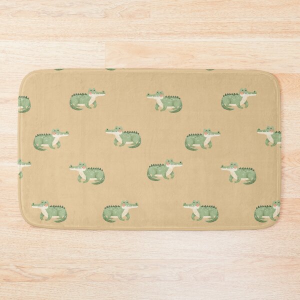 Item preview, Watercolor Crocodiles on Light Orange  designed and sold by KSimpson838.