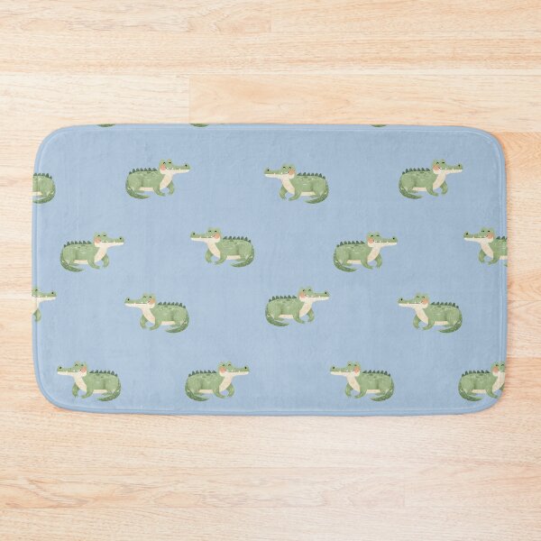 Item preview, Watercolor Crocodiles on Light Blue designed and sold by KSimpson838.