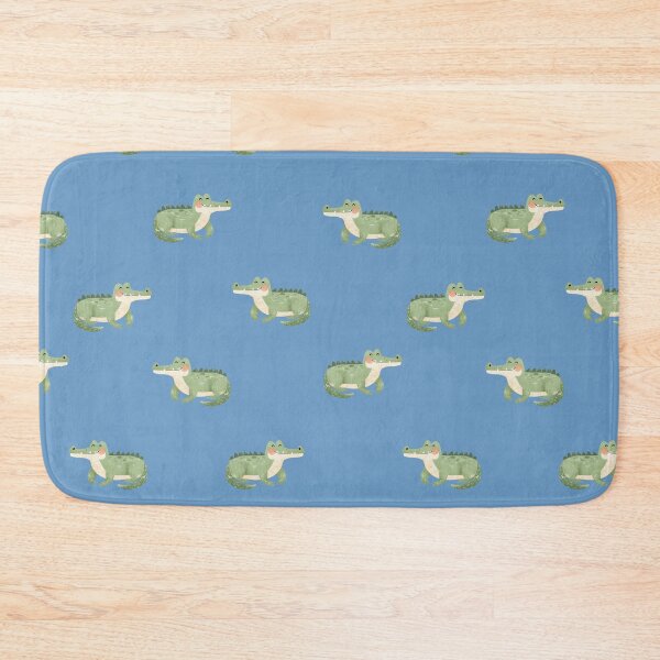 Item preview, Watercolor Crocodiles on Blue designed and sold by KSimpson838.