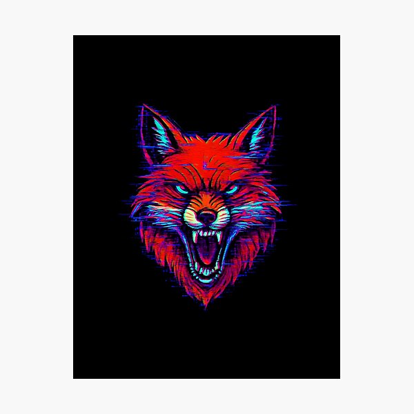 Artikelvorschau, Cyberpunk Glitch Fox entworfen und verkauft von MifoxiDesign.